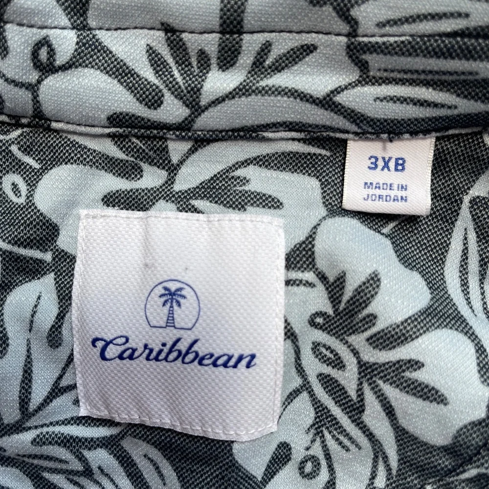 Big Man's Tropical Button down shirt - Picture 2 of 4